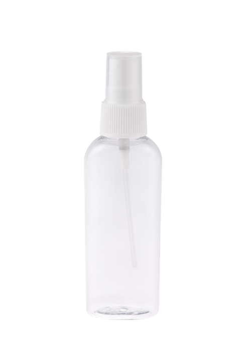 بطری اسپری الکل بطری تخت 30-60 میلی لیتری PET شفاف