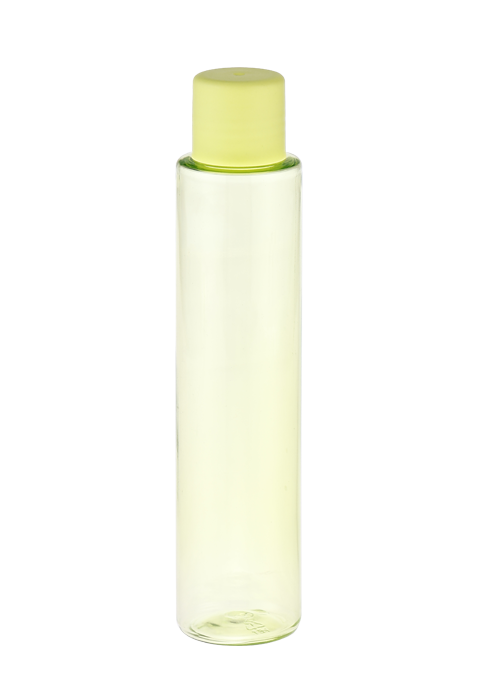 بطری استوانه ای PET فیروزه ای 60-100 میلی لیتری 24 کالیبر با درپوش پیچی