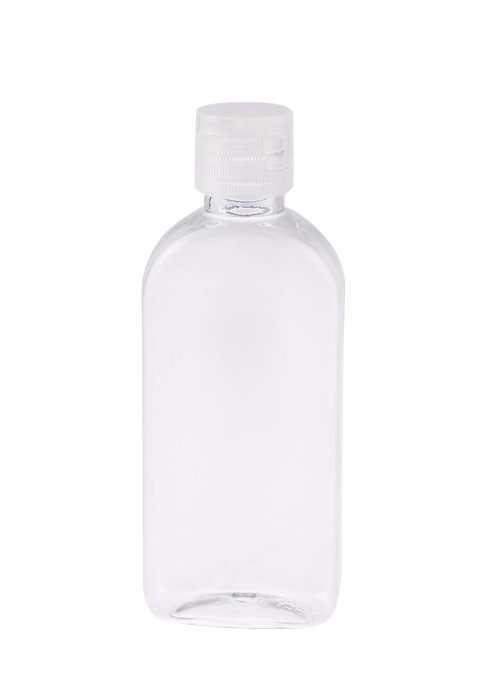 60-100 میلی لیتر بطری ضدعفونی کننده دست لوسیون بیضی شکل ژل تخت روی بطری PET